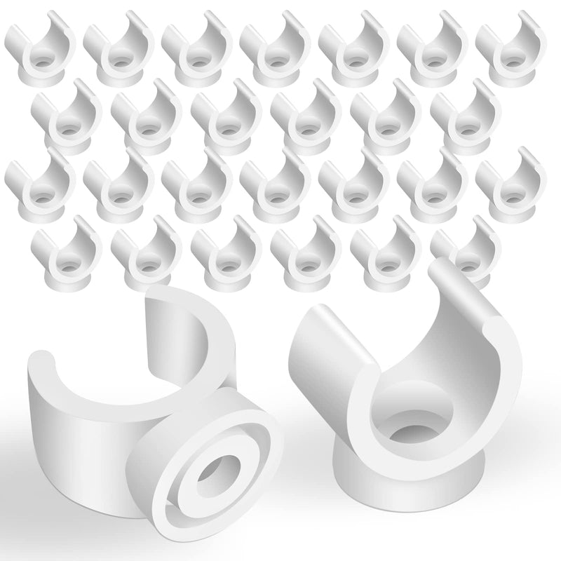 1/2 Inch PEX Clips Pipe Hangers Clamps Holder Pipe Support Plastic 16 mm PEX Tubing Clamps Hangers Water Pipe Support Clamp Clips Socket(100 Packs) 100