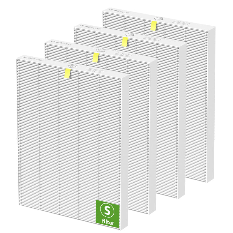 4 Pack C545 Replacement HEPA Filter Compatible with Winix C545, Ture HPEA Filter S Only, Part number 1712-0096-00 4 Pack