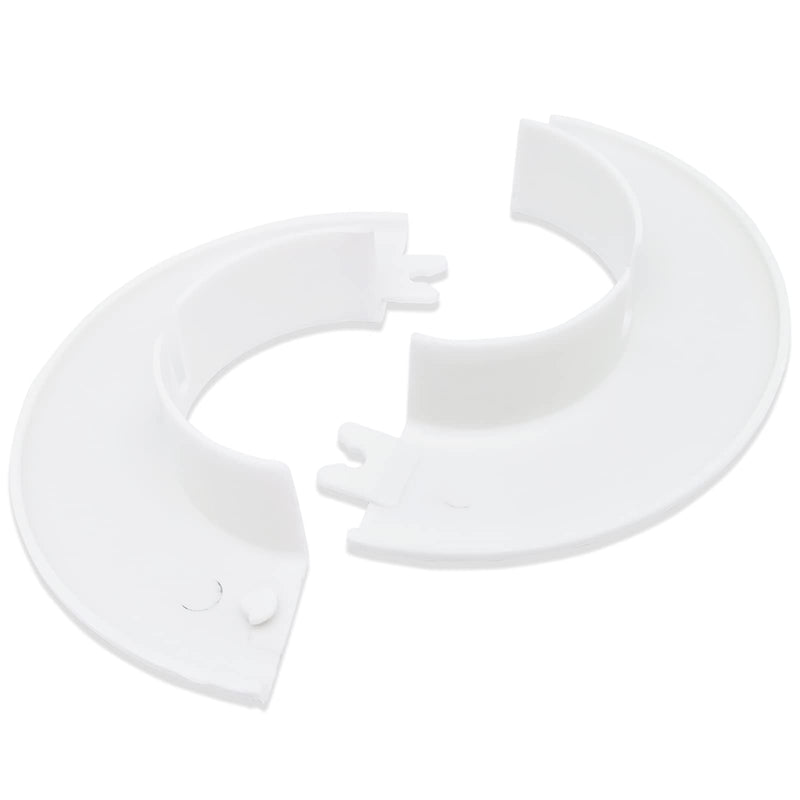 OD 4''X ID 2''X H 0.8'' Floor And Ceiling Plate Cover Split Flange,Wall Hole Decorative Cover For 55mm Diameter Pipe(White,2pcs) Small