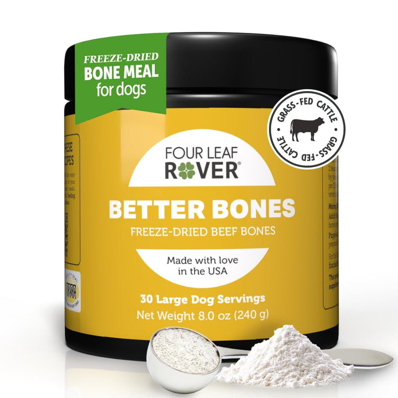 Better Bones Bone Meal for Dogs - Dog Calcium Supplement for Healthy Joints, Teeth, & Bones - from 100% Grass-Fed New Zealand Beef Bone - PawsPlanet Australia