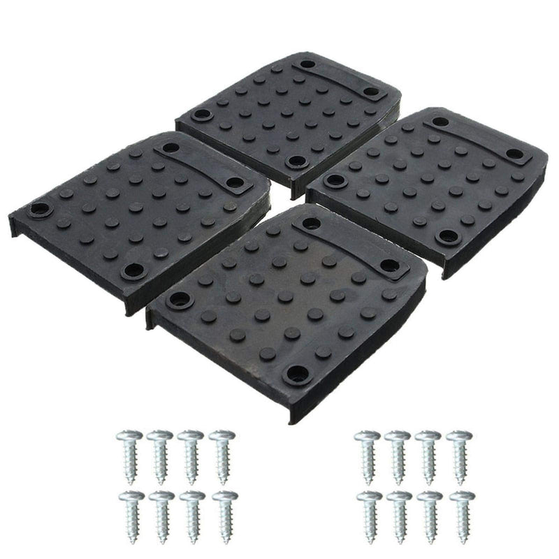 EMVANV 4pcs Stilt Sole Anti-Slip Pads for Drywall, Non-Slip Construction Stilt Sole Replacement Kit for Indoor Painter Taping Construction Decorating 4 Pcs
