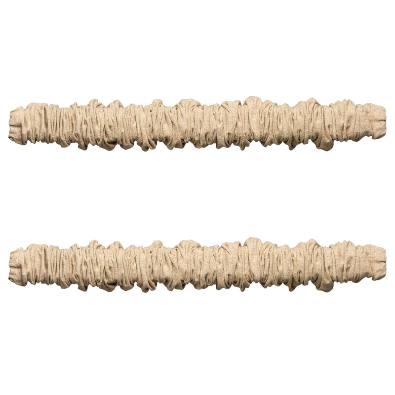 Fabric Cord Cover & Chandelier Chain Cover 2 Pack 6Feet Length for Chandelier Lighting Wires Natural Burlap Easy to Install (Brown) 2 Pack Brown