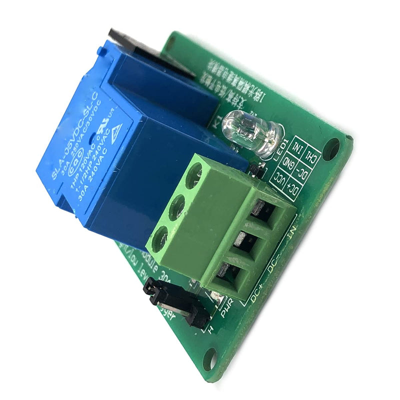 FainWan Relay Module One Way 30A Optocoupler Isolation Manual Panel Mount Relay Module High/Low Level Trigger YYG-2(5VDC)