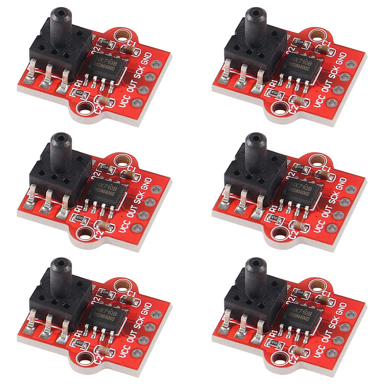 Air Pressure Sensor Module Board 3.3-5V Digital Barometric Pressure Sensor Module Liquid Water Level Controller Board 0-40KPa for Arduino Pack of 6