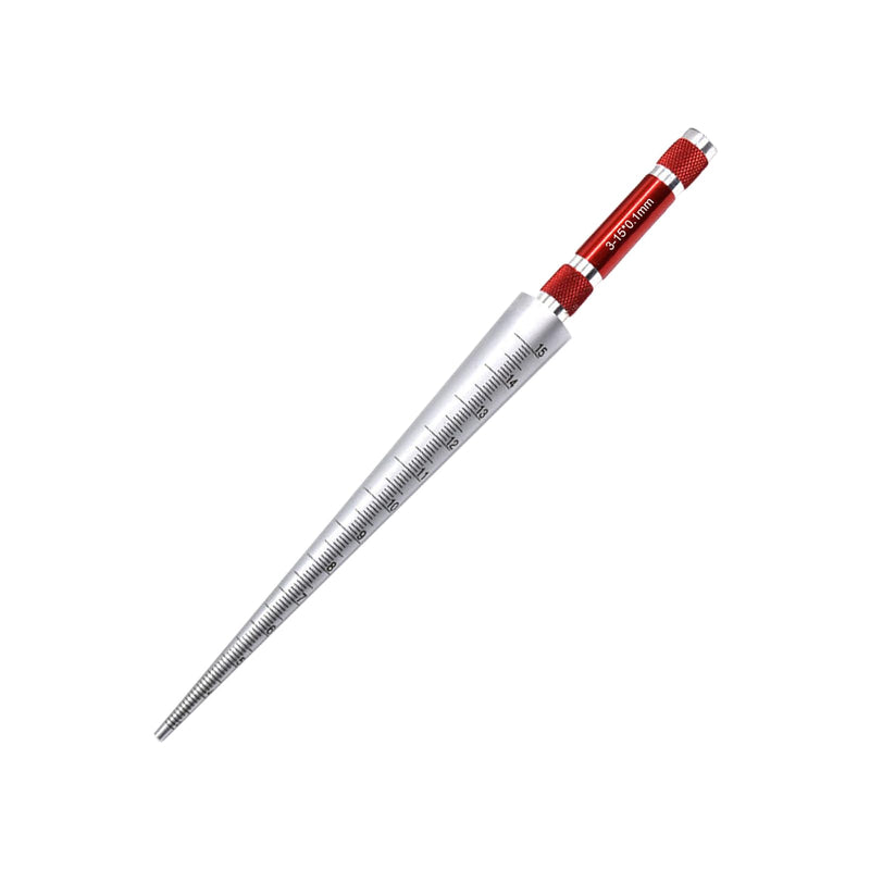 Hole Tapered Ruler, Calliper Gauge，Wide Application Taper Aperture Gauge,Round Hole Measuremen,Aperture Tester(3-15MM) 3-15MM