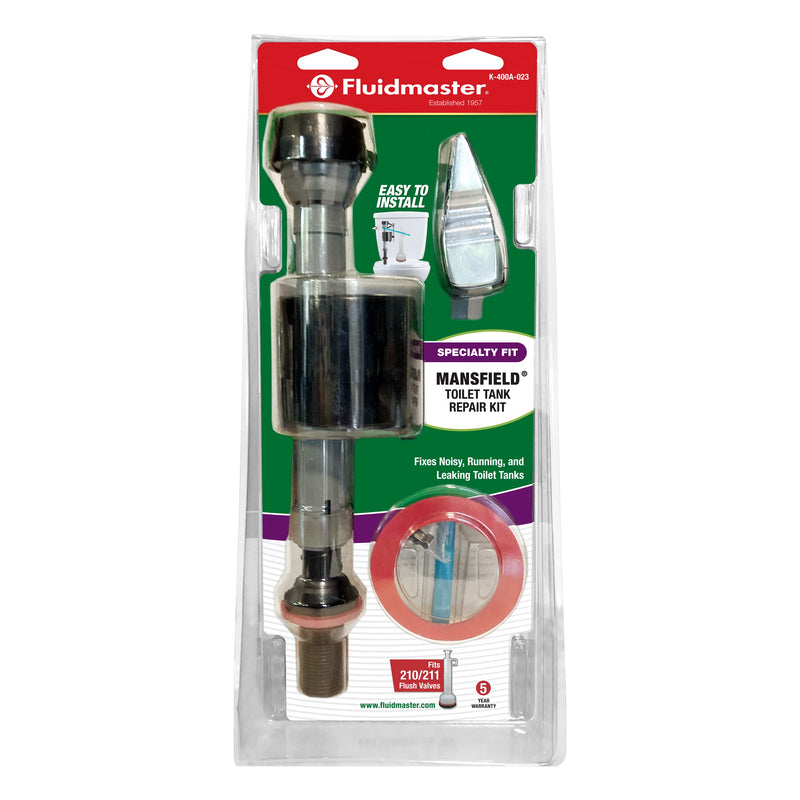 Fluidmaster K-400A-023 Mansfield Toilet Fill Valve and Flush Valve Seal Repair Kit 5.98 x 2.76 x 13.77 cubic inches