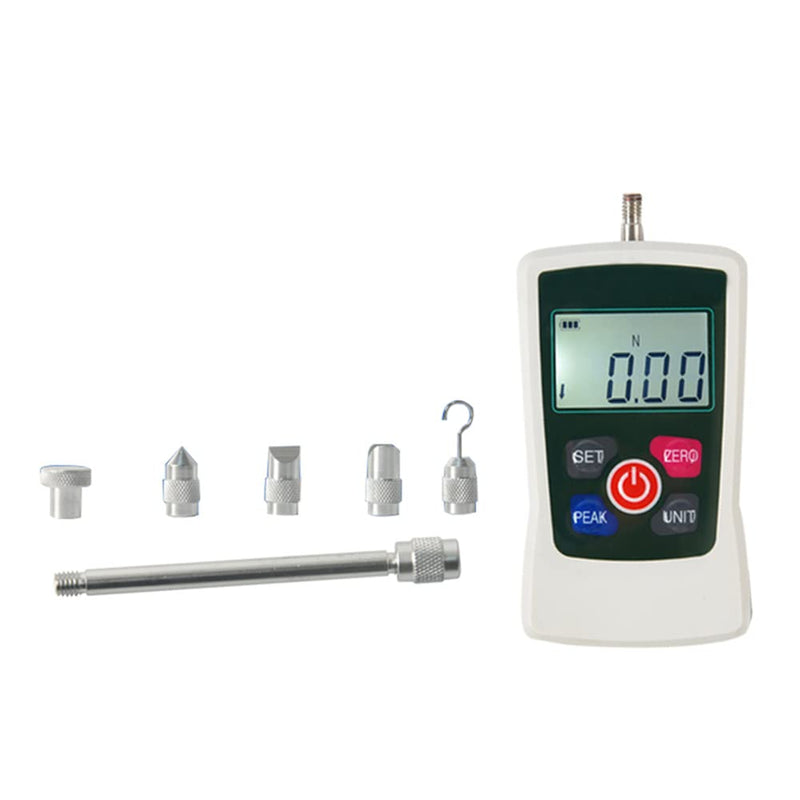 50N Digital Force Gauge Push and Pull Tester Meter with 4 Measurement Units N Kg Lb Oz, Automatic Backlight, Buzzer Alarm Function,1% Accuracy 50N
