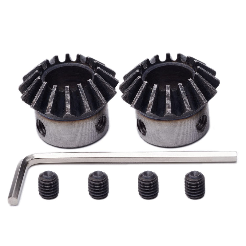 2Pcs Bevel Gear Tapered Bevel Pinion Gear Bevel Gears 1.5 Module for Hardware Mechanical Rotation (16T 12mm Hole) 16T 12mm Hole