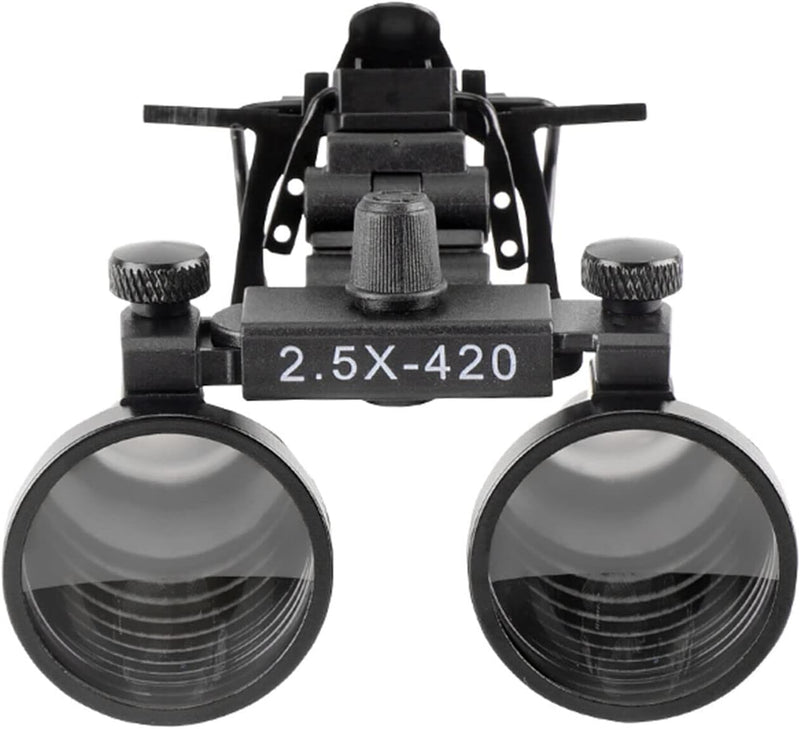 EustomA 2.5X/3.5X Binocular Loupes Glasses Magnifier Clip on Style DY-101 (2.5X)