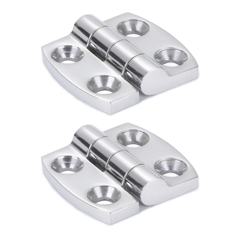 Atibin Deck Door Stainless Hinge Boat Cabinet Removable Marine Hinge Steel Mirror Polished Boat Hinge Hatch SUS316 1.59 inch x 1.51 inch 2pcs