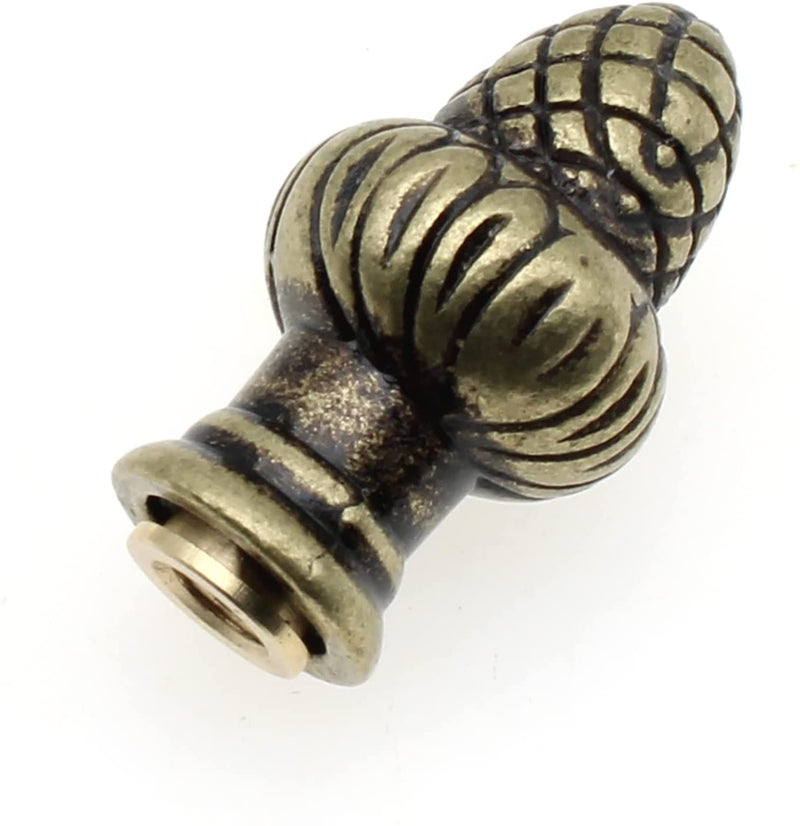 1pcs Solid Lamp Finial Brass Lamp Finial Cap Knob Lamp Decoration for Lamp Shade/Tiffany Style Lamp (Bronze) Bronze
