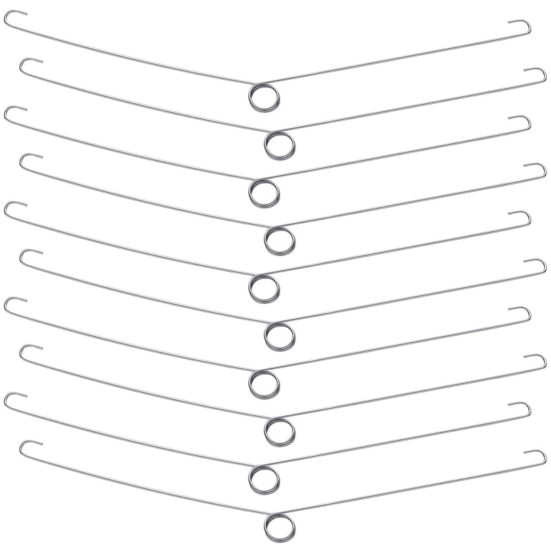10 Pack Recessed Lighting Springs Torsion Spring Clips for Recessed Lighting Accessories Metal Recessed Light Spring Clips Recessed Lighting Trims, 8.25 x 1 x 0.2 Inch