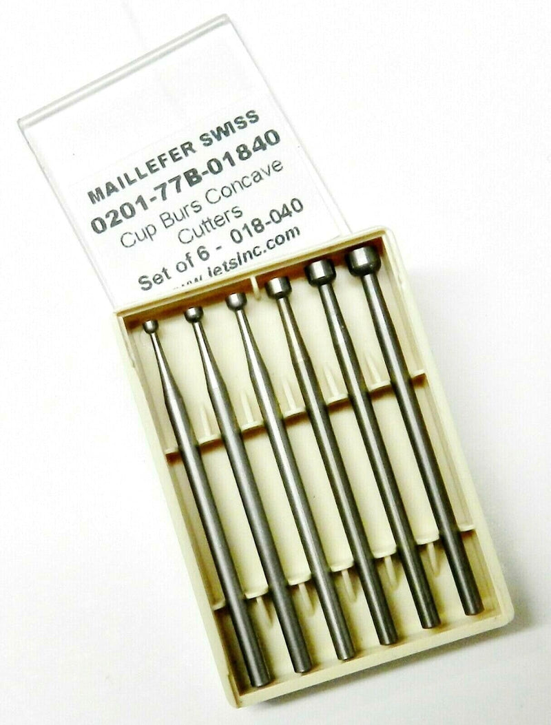 JTS Wire Rounding Bur Set of 6 Sizes Wire Rounder for 22-12 Gauge Wires Swiss Made