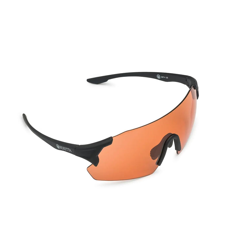 Beretta Unisex Protective Shooting Safety Plastic Frame Challenge EVO Glasses for Eye Protection Orange