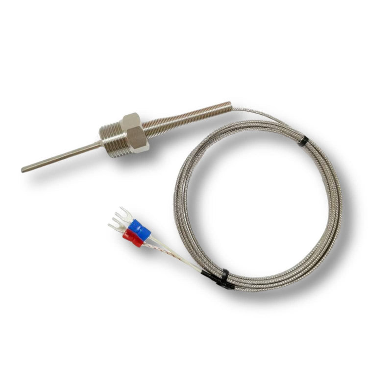 TCE-SK05H4-50 K Type Thermocouple Probe for Furnace Oven Meet The 1/2 PT Screw Thread K-Type Input Instrument Thermocouple Thermometer Sensor Temperature Range from 77°F to 1112°F