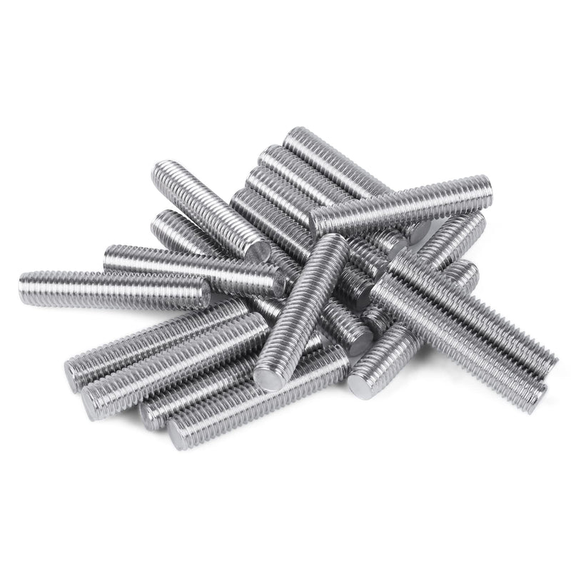 Pack of 20 M8 x 40mm 1.25mm Pitch 304 Stainless Steel Fully Threaded Rods Fasteners