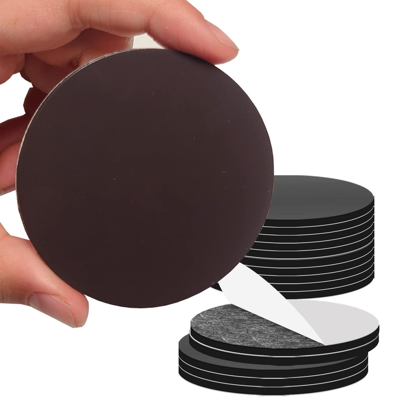Round Big Magnet Dots with Adhesive Backing for Crafts DIY School Office Home Flexible Circle Large Magnetic Dot with Self Adhesive Alternative to Magnets Tape Sheet 15 Pcs 55mm Diameter 2.2”x 0.08” 15 Pcs 55mm×2mm