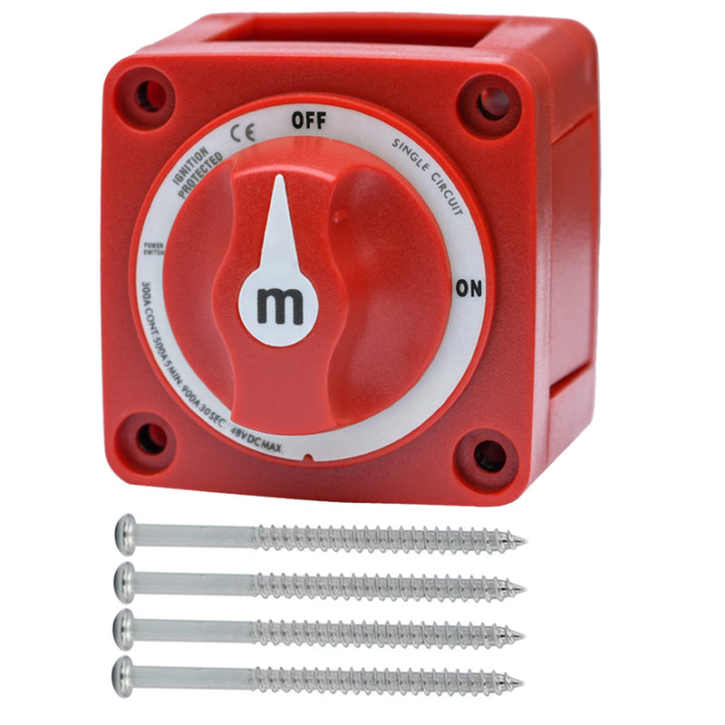 M Series Battery Switch 6006, Marine Battery Switch 48V 300A Power, for Boat Battery Single Circuit On/Off