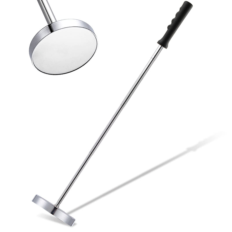 35 LB Magnetic Sweeper Telescoping Pick-up Tool, Upgraded Pole Magnet Stick, Pickup Nails, Screws, and Metal, Screws Parts Finder, Black Handle