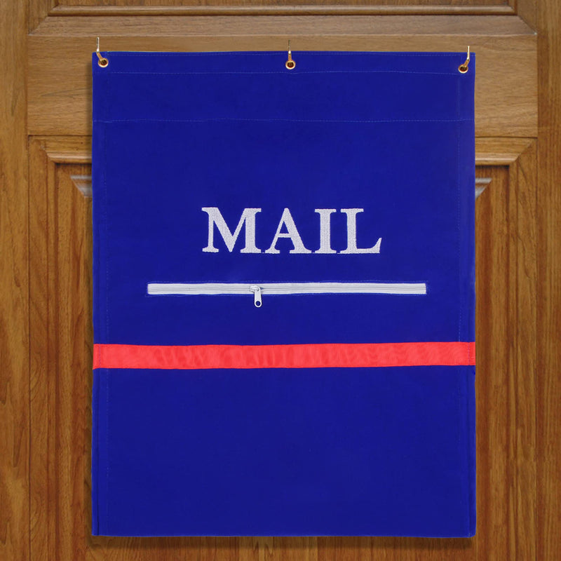 Mail Catcher for Mail Slots Letter Bag Post Efficient Organizer for Home Office and Garage Doors Basket Letter Cage Door Bag (Royal Blue) Royal Blue