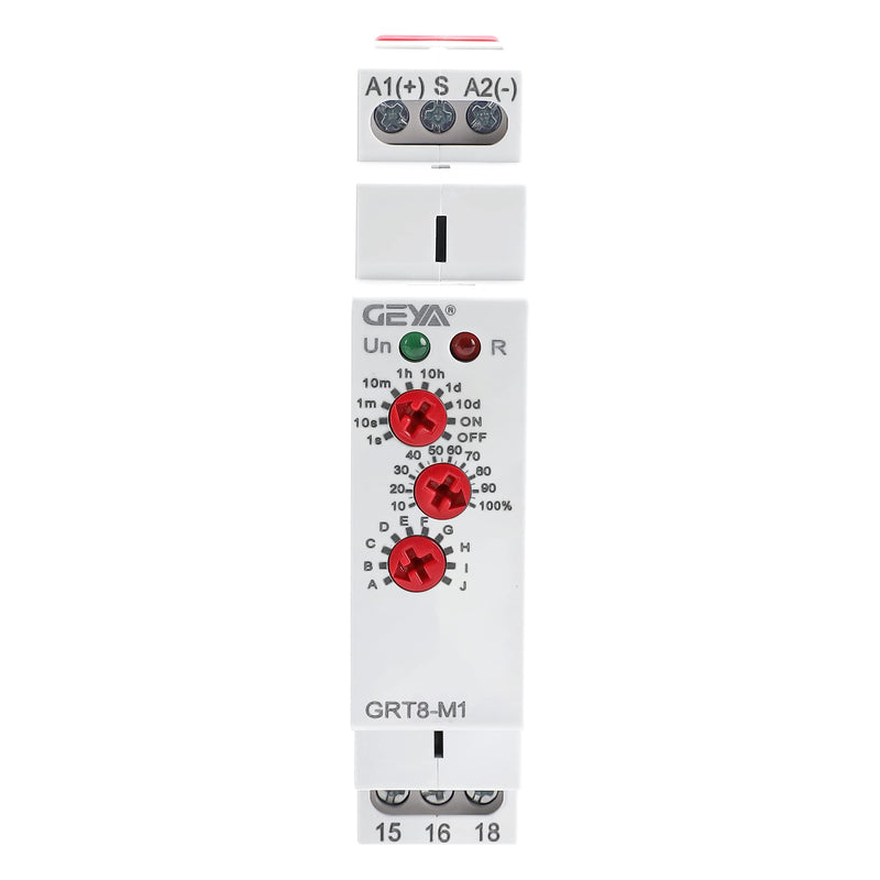 GEYA 16A Multifunction Time Relay 10 Function Choices AC/DC12V-240V 1 Output Control Relay(GRT8-M1,AC/DC12V-240V) AC/DC12V~240V Grt8-m1 - NewNest Australia