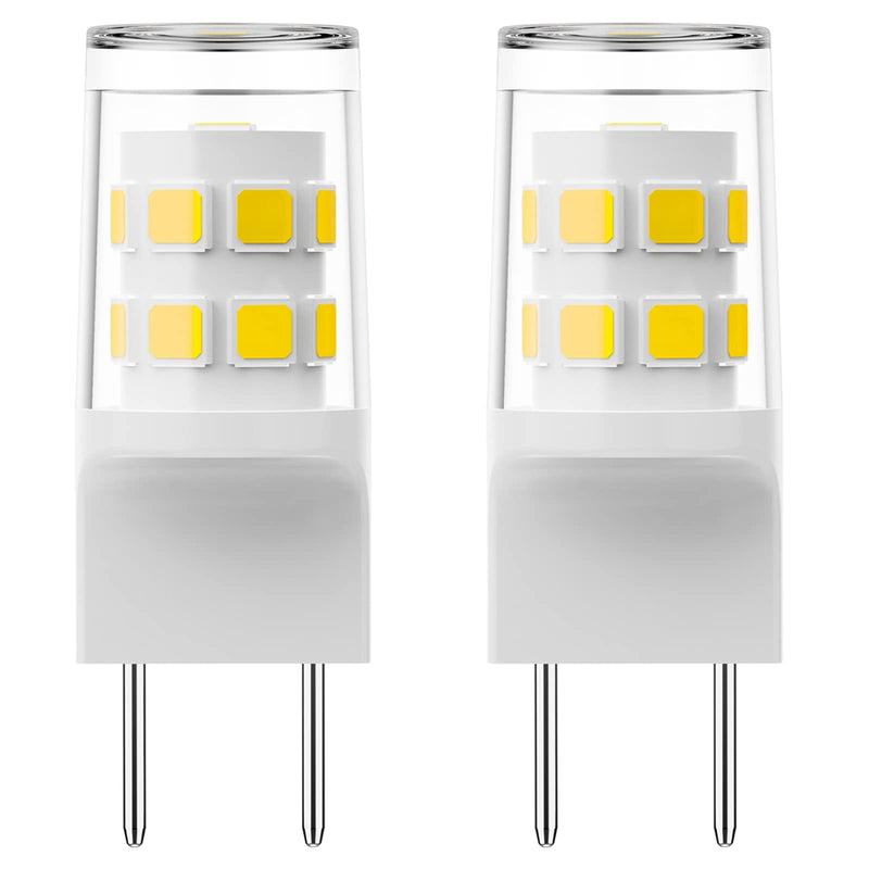 G8 LED Bulb, 20W Microwave Light Bulbs Under Hood Replacement for GE Samsung Microwave Oven, Replaces WB25X10019, 120V Daylight White 6000K, 2Pack