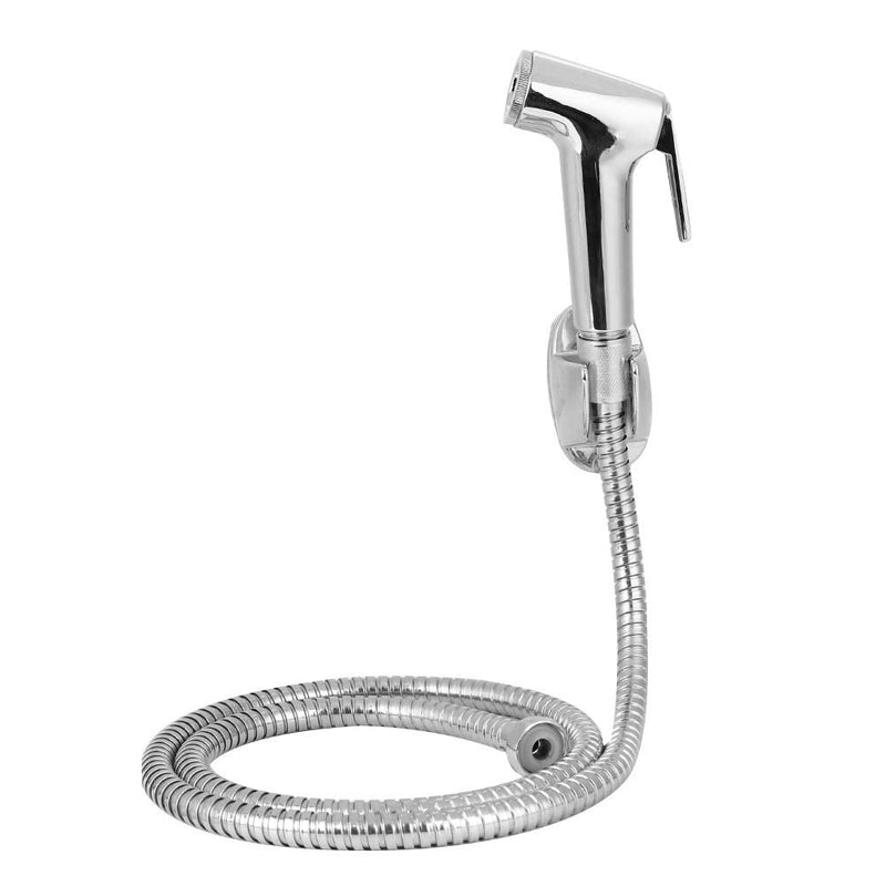 Bidet Sprayer, 3Pcs/Set Electroplating Toilet Sprayer ABS Spray Bracket Hose Kit Handheld Bathroom Accessories