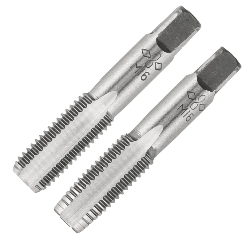 M16 X 2.0 Metric Hand Tap, Right Hand M16 X 2.0mm Threading Hand Tap 1Pair M16X2.0