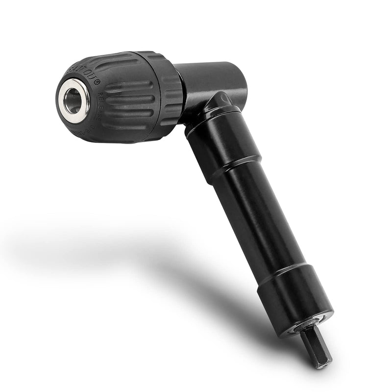 Cordless Right Angle Drill Adapter, 90 Degree Adapter Drill 8mm Hex Shank Power Tool Attachment (Chuck Range: 0.8mm-10mm)