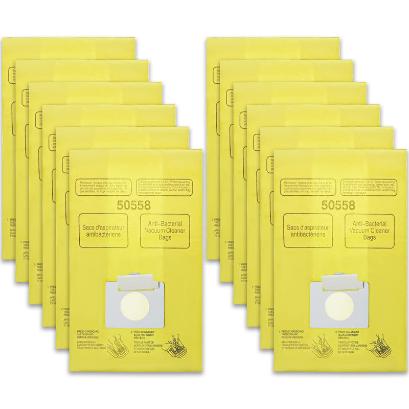 Vacuum Bags Replacement for Kenmore Canister C/Q 5055 50555 50557 50558 and Pana·sonic Type C-5 C-18 Vacuums - Premium Vacuum Cleaner Dust Bag - 12 Pack