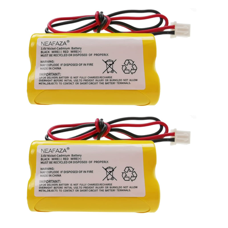 3.6V 900mAh AA Ni-Cd Exit Sign Emergency Light Battery Pack Replacement Compatible with Exitronix 10010037 Unitech 6200RP Dantona CUSTOM-318 OSA230 Lowes 253799 Unitech LEDR-1 (2 Pack)
