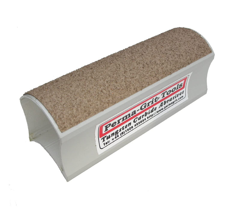 Perma-Grit Contour Sanding Block, Tungsten Carbide, Course Grit, Sanding Block, 5.5" x 2"