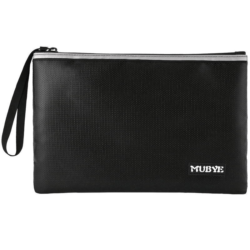 Fireproof Waterproof Money Document Bag - Safe Zipper Bags with Reflective Strip, Fire & Water Proof Storage Organizer Pouch for Important Documents Holder,File,Cash,Jewelry,Passport (10.6" x 6.7") 10.6" x 6.7"
