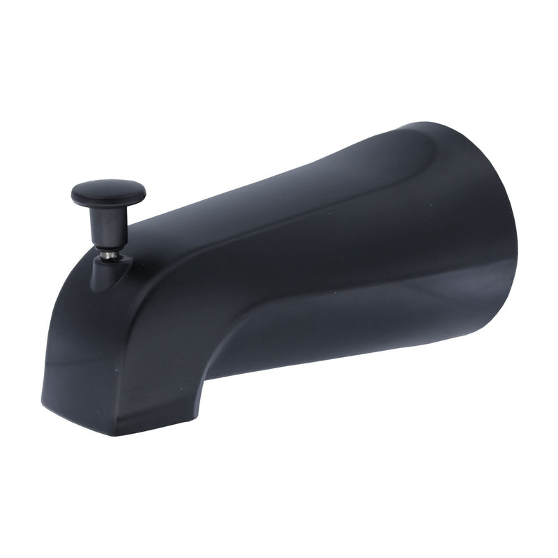 Danco 11079 Tub Spout, No Size, Matte Black With Diverter