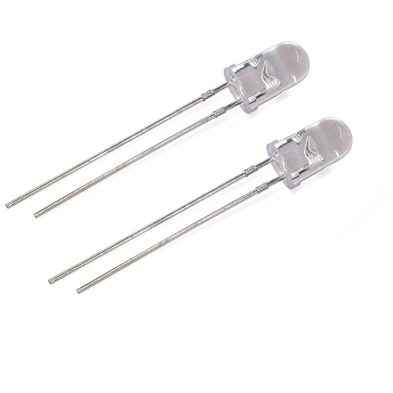 LED 5mm 850nm 940nm Infrared Emitting or Receiving Diode Round Black (IR 850nm Emitter 100pcs) IR 850nm Emitter 100pcs
