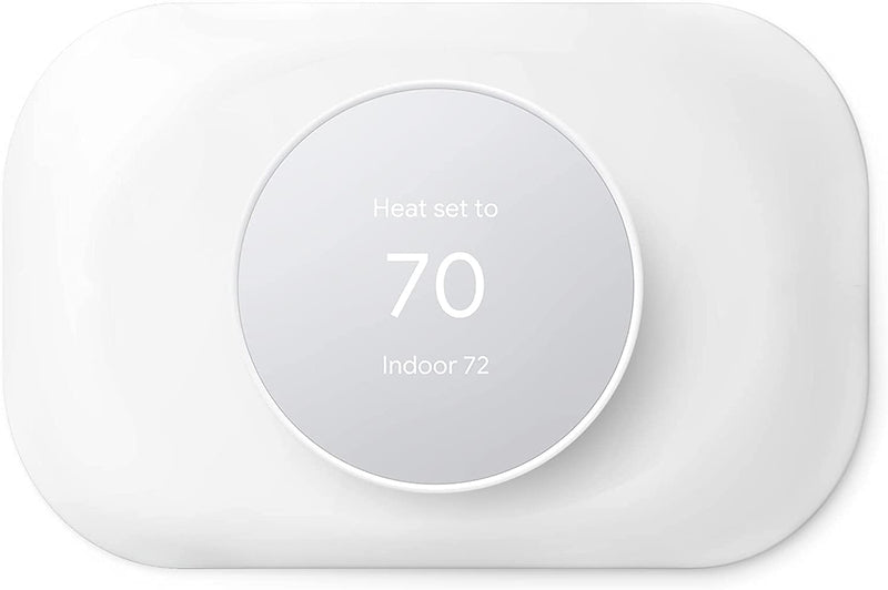 Compatible with Google Nest Thermostat 2020 Wall Plate Cover - Petrichor Nest Thermostat Trim Kit, Made for Google Nest Thermostat 2020, Cover Imperfections Easy to Install - Snow White