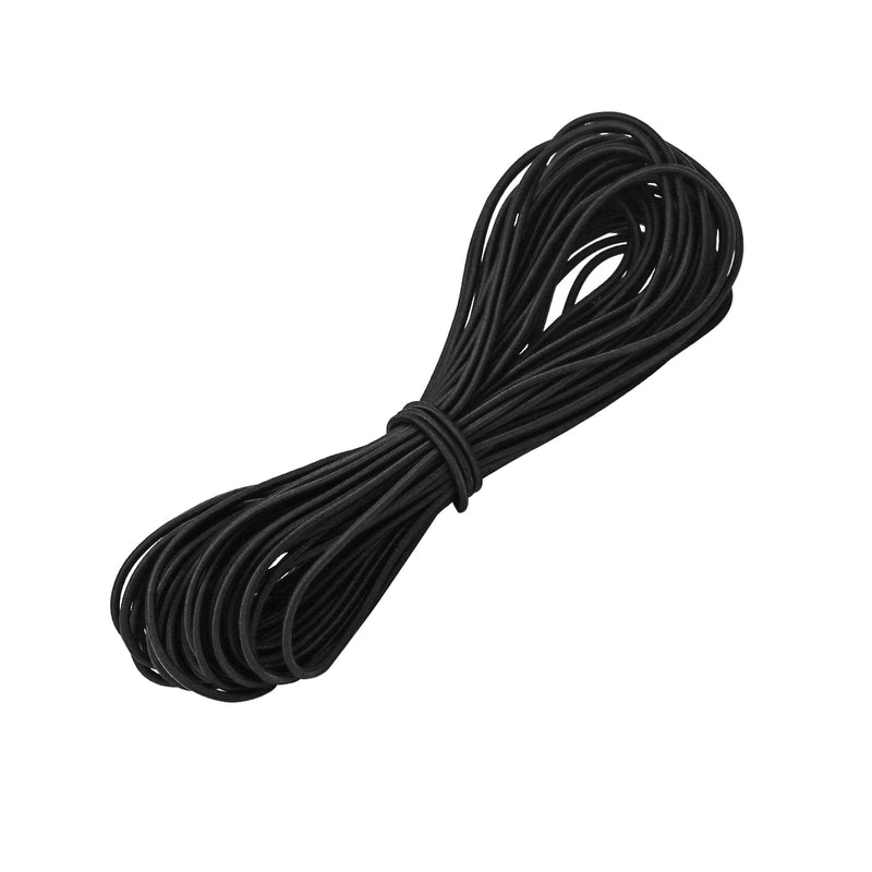 1/8" Bungee Shock Cords,65 Feet Elastic Nylon Cords Kayak Stretch String Rope for Bikes,Tie Downs,Boating,Camping,Cars,Sunshades,Fitness and Outdoor Enthusiasts (1/8 inch x 65 feet, Black) 1/8 inch x 65 feet, Black