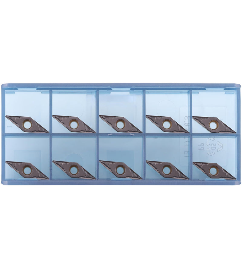 VBMT221 / VBMT110304 CNC Lathe Indexable Carbide Turning Insert for Metal Cutting, 1/4″ Inscribed Circle, VBMT, 10pcs