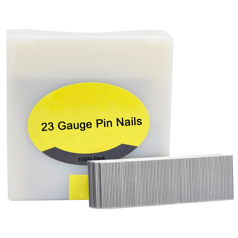 Headless Pins Nails 23 Gauge Pin 1 Inch Length Stainless Steel Brad Nails with Gift Box for Molding Cabinetry Building Assembly, 10000 Pieces