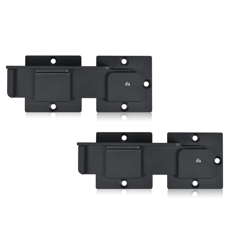 7.5" Flip Gate Latch Lock with Padlock Holes 2Pack, 4mm Heavy Duty Aluminum Alloy Door Latch for Outdoor Wooden Fence, Swing and Sliding Open Gate, Double Gate, Barn Door, Shed, Vinyl Fence 2