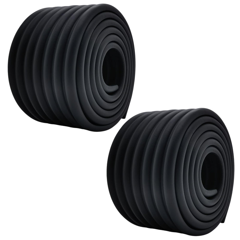 M2cbridge Multifunctional Edge and Corner Guard Coverage Baby Safety Bumper DIY 6.5 Ft (Black (6.5ft x 2)) Black (6.5ft X 2)
