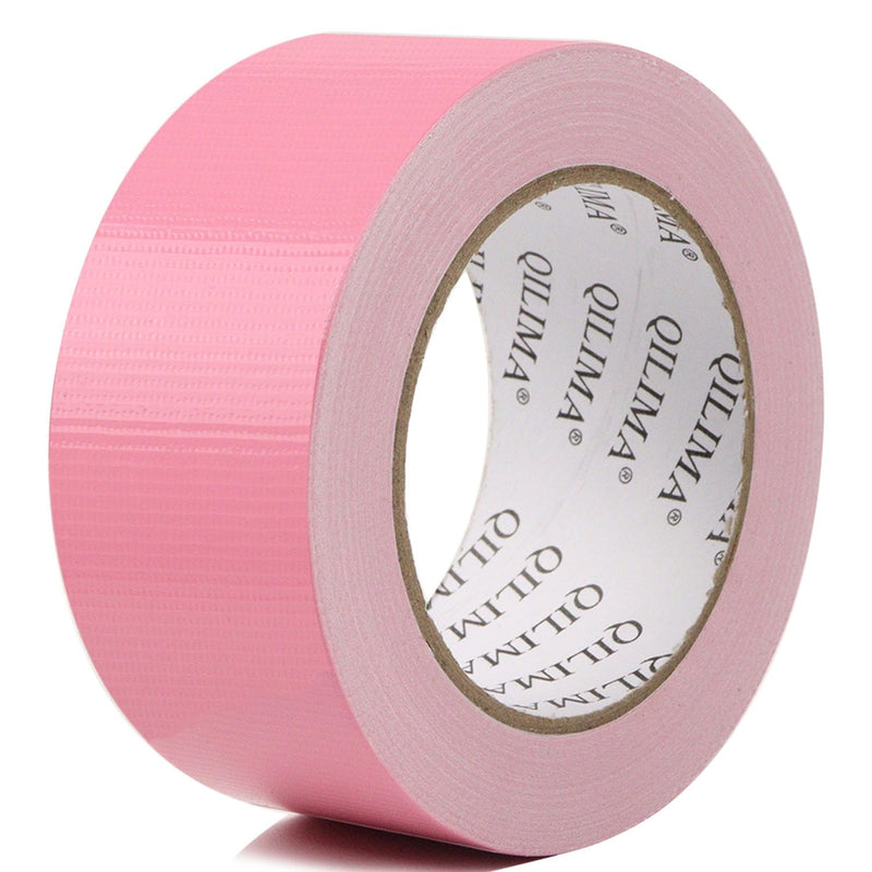 QILIMA Pink Duct Tape, Waterproof Duct Cloth Fabric, Professional Grade Cloth Duct Tape for Photographers,Repairs, DIY, Crafts, Indoor Outdoor Use,2 Inch X 28 Yards 50mmx25m