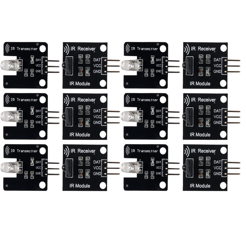 6Set IR Infrared Transmitter Module Ir Digital 38khz Infrared Receiver Sensor Module for Electronic Building Block