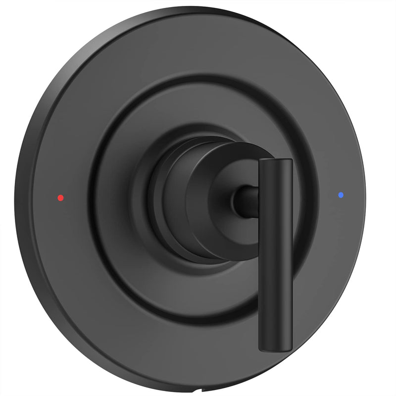 Replacement for Moen T2901BL Gibson Posi-Temp Valve Trim Kit, Matte Black Shower Trim Kit Shower Lever Handle (#2510 Valve Required)