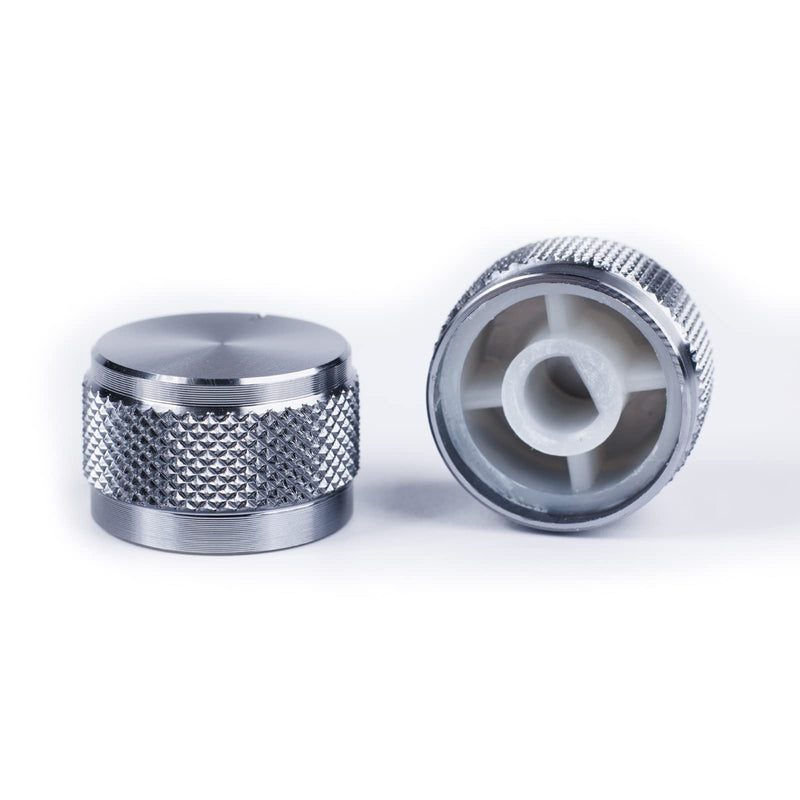 Suitable for TM680/KT68/GK68 Upgrade Knob 2 PCs Pack, Aluminum Alloy, Upscale Electroplating, Mechanical Keyboard Upgrade Accessories(Texture Grey) Texture Grey