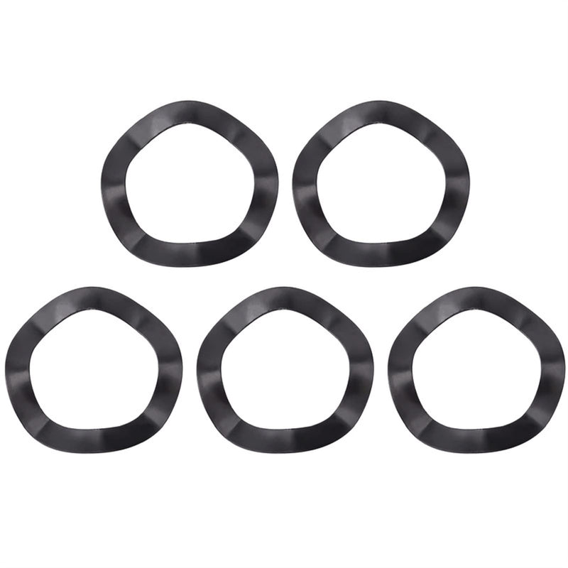 5pcs Crankset Shaft Washer, Bottom Bracket Adjust Washers, Wave Washer Bicycle Crank Spacer Conversion Spring Sleeve Mountain Bike Parts Inner 0.94inch/24mm