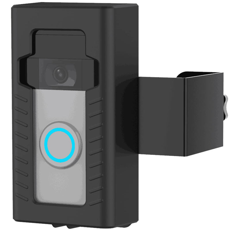 Anti-Theft Doorbell Door Mount,No-Drill Mounting Bracket for Video Doorbell cover Holder Not Block Doorbell Sensor
