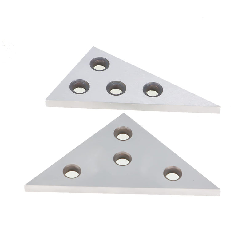 2Pcs Angle Gauge Block Set, Accuracy Steel Gauge Block Machinist Tool 30 to 90 Degree with Box