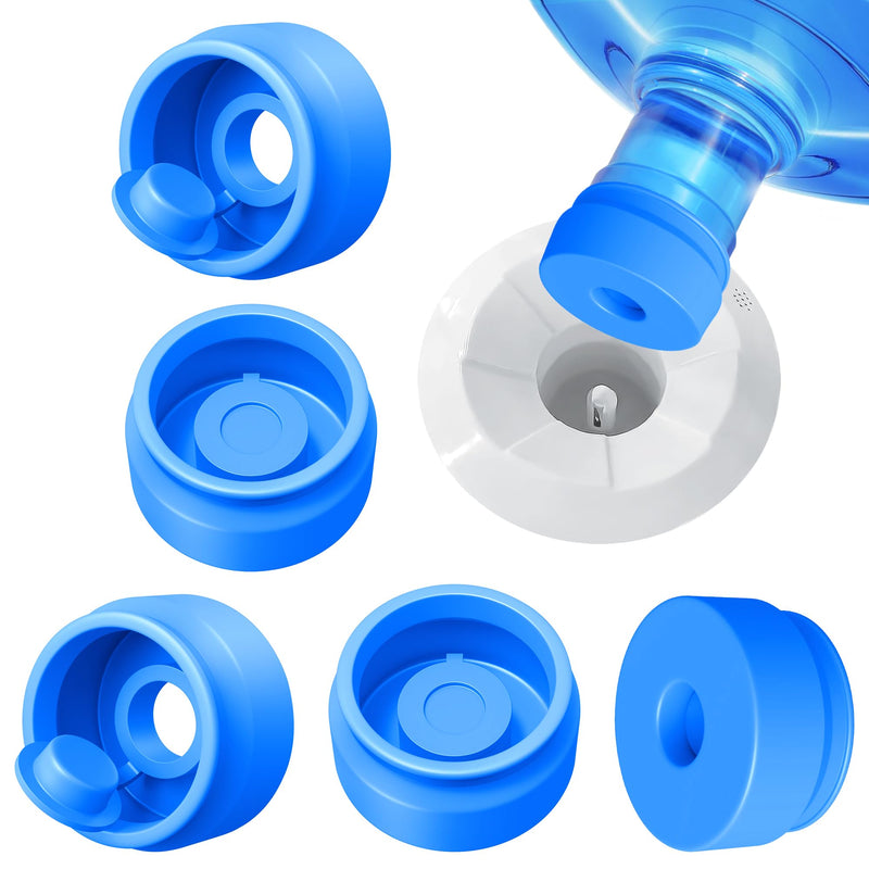 3 and 5 Gallon Water Jug Cap, Silicone Reusable Replacement Cap, Non Spill Bottle Caps for 55mm Bottle Water Dispenser Caps - Pack of 3 - NewNest Australia