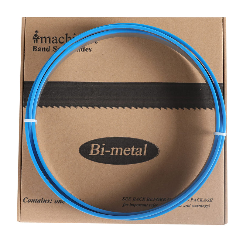 Imachinist S11534812 M42 115" X 3/4" X 0.035" X 8/12 TPI, Bi-Metal Metal Cutting Bandsaw Blades, Variable Teeth 8/12TPI